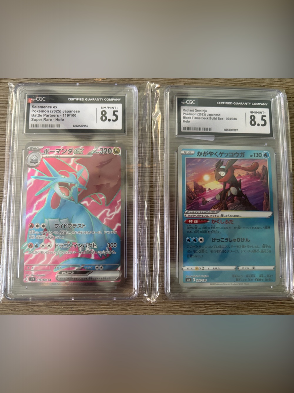 Pokemon Salamence EX & Radiant Greninja Dual Set — Pink, Blue